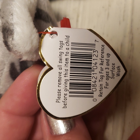 Ty Beanie Babies 1997 Brown Cat Pounce & Gray Striped Cat Prance NWT - Picture 10 of 11